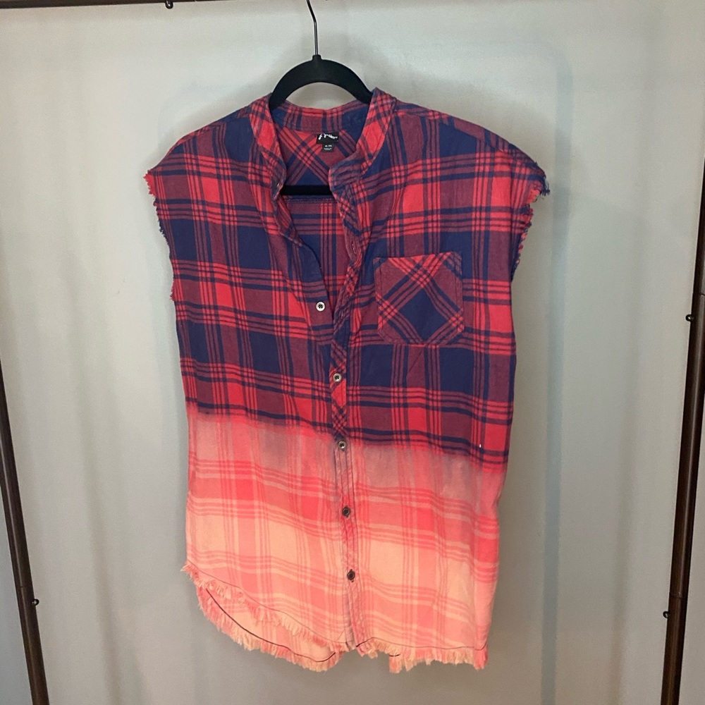 Kids XL art class flannel